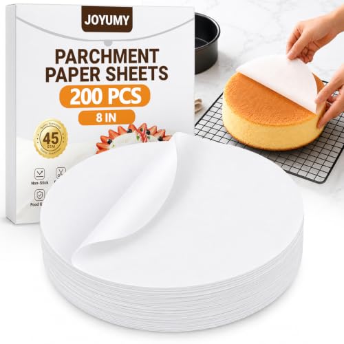 200 Pcs 8" Round Parchment Paper (200 Count)