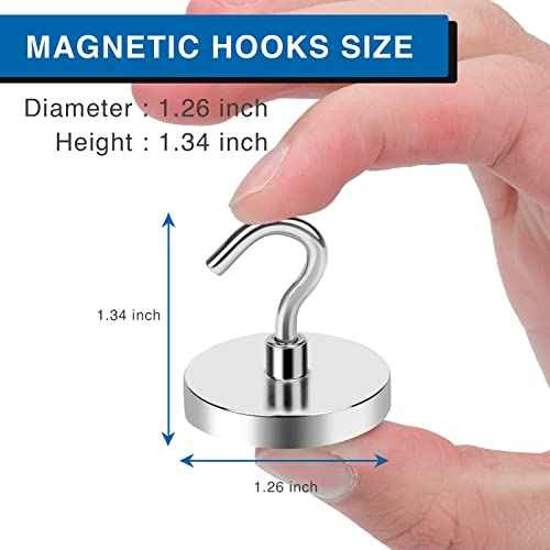 Magnetic Hooks for Cruise Cabins (12 Count)