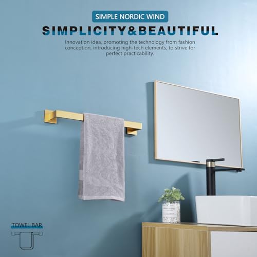 Bath Towel Bar Kitchen Dish Cloths Hanger 16 Inch Hand Towel Holder Stainless Steel Wall Mounted
