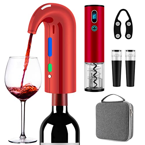 Wine Bottle Opener Christmas Day Gift Set with Electric Wine Opener