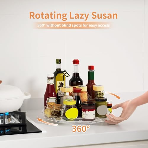 2 Pack Lazy Susan Organizer Turntable (2 Count)
