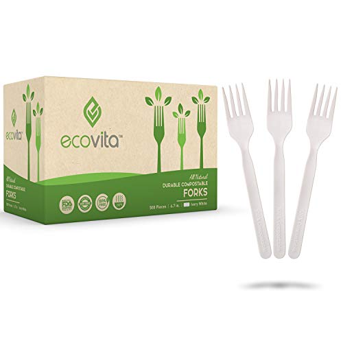 100% Compostable Forks (500 Count)