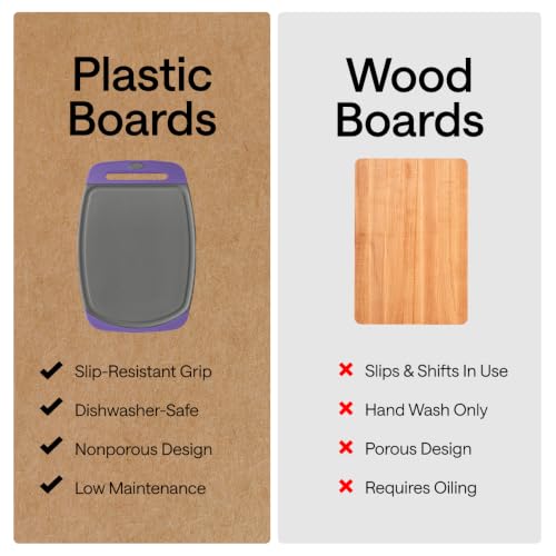 BPA Free Reversible Cutting Board (3 Count)