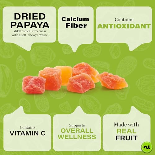 Dried Papaya Chunks (8 Ounce)
