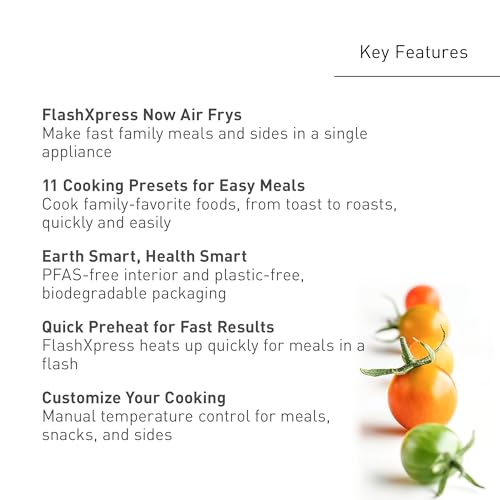 FlashXpress Family Size Air Fryer Toaster Oven Combo