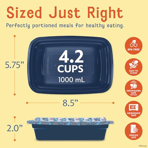 Disney Stitch Meal Prep Containers (10 Count)