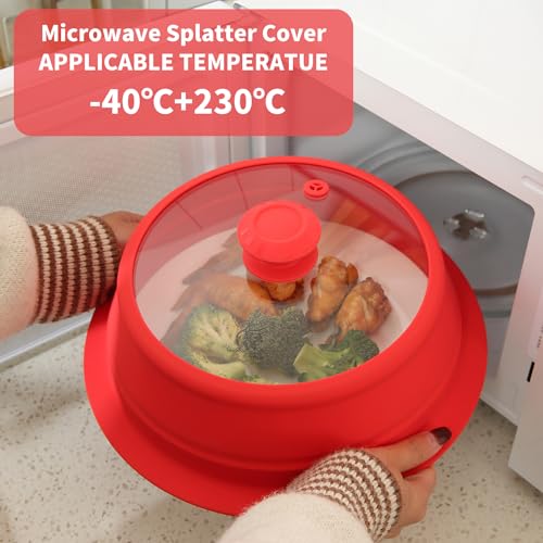 Microwave Splatter Silicone Cover Collapsible Steamer
