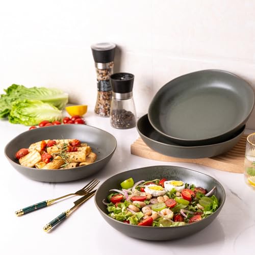 9.75'' Large Ceramic Pasta Bowls (6 Count)