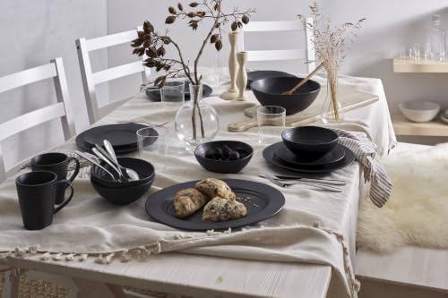Black Ridge Piece Dinnerware Set (12 Count)