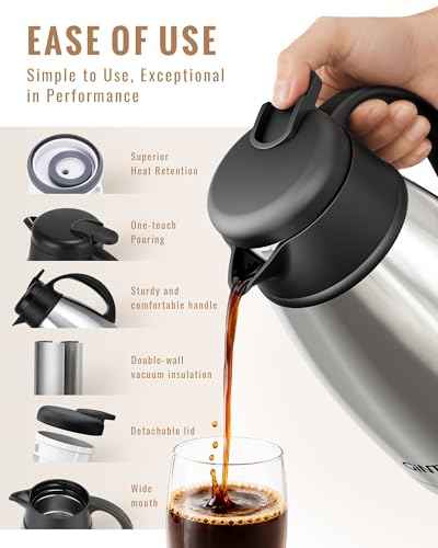 Insulated Coffee Carafe 34 Oz