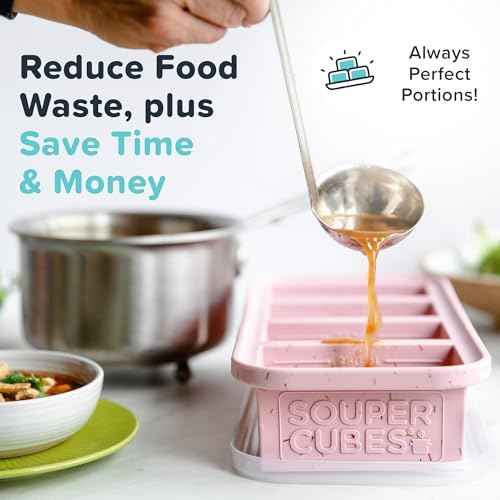 1 Cup Silicone Freezer Trays with Lids
