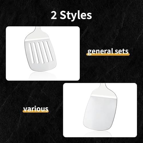 Stainless Steel Spatula with Heat Resistant Handle (2 Count)