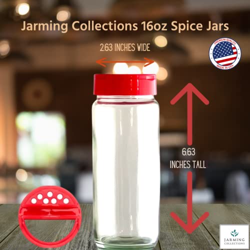 Premium Glass Spice Shakers (2 Count)