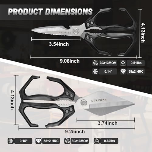 Heavy Duty Poultry Shears Set for Chicken