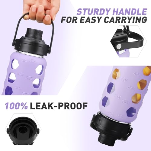 Glass Water Bottle