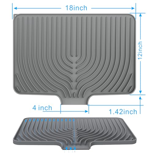 Dish drying mats for kitchen counter