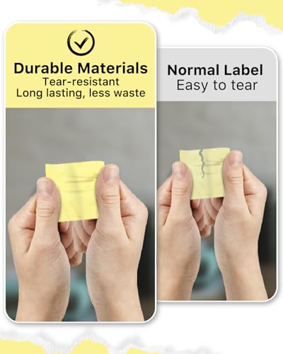2"x2" Yellow Square Thermal Labels