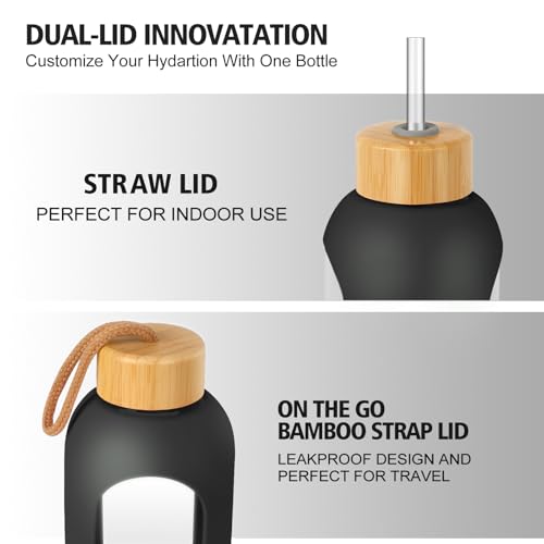 Glass Water Bottles 32 oz