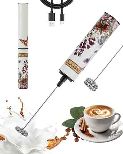 Rechargeable Milk Frother with Cover