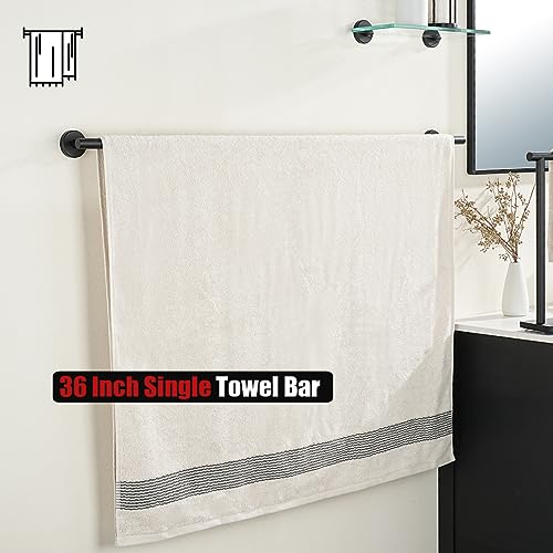 Bath Towel Bar Black