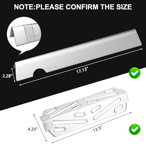 SUS304 Heat Deflectors & 17" Flavorizer Bars for Weber Genesis 2 400 Series