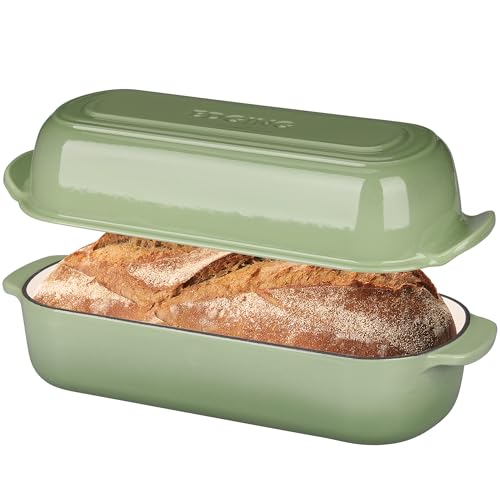 Enameled Cast Iron Loaf Pan with Lid