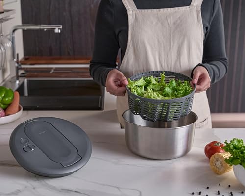 Swift Dry Stainless Steel Salad Spinner