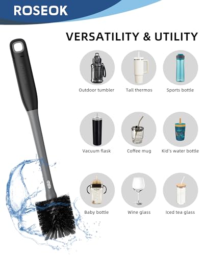 2 in 1 Bottle Brush with Straw Cleaner Brush