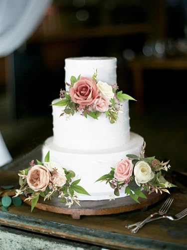 3Pcs Premade Cake Flowers (3 Count)