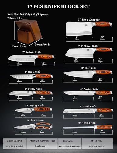 Knife Block Set 17 (17 Count)