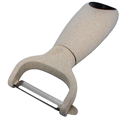 Cream Stainless Steel Wheat Straw Vegetable Peeler Kitchen Utensils