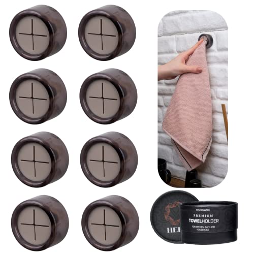 Eco Friendly 8 Pack Ultimate Kitchen Towel Hooks (8 Count)