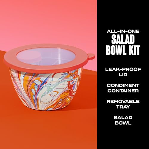 Stainless Steel Salad Bowl Kit 64oz