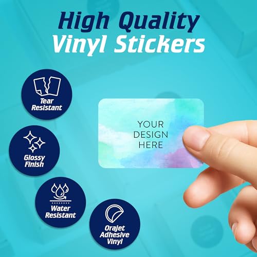 Custom Vinyl Stickers Your Image (100 Count)