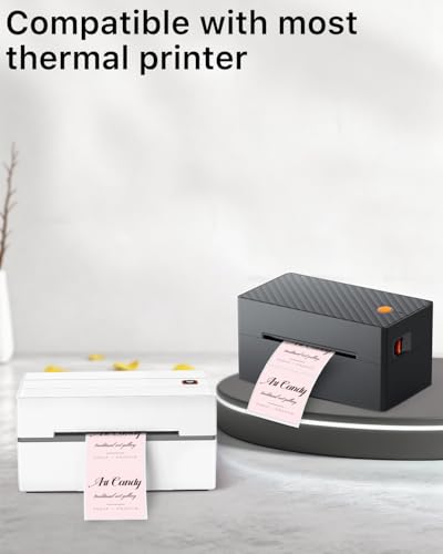 2"x2" Pink Square Thermal Labels