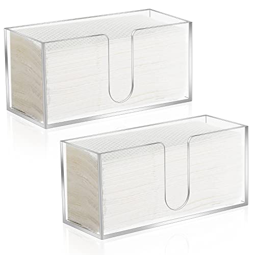 2Pack Acrylic Countertop Paper Towel Dispenser (2 Count)