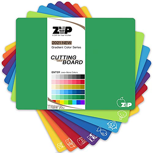 Plastic Cutting Boards for Kitchen (8 Count)
