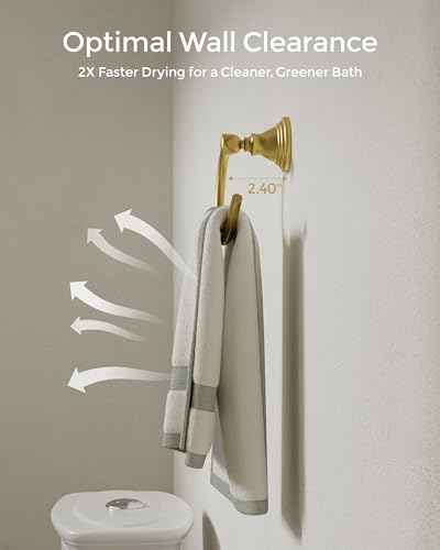 Gold Towel Ring Wall Mounted for Bathroom