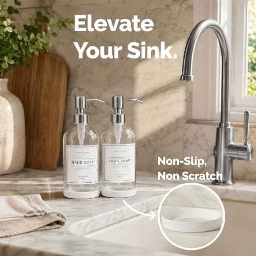 Clear Glass Soap Dispenser (2 Count)
