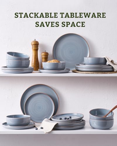Meteor 12 Piece Stoneware Dinnerware Set (4 Count)