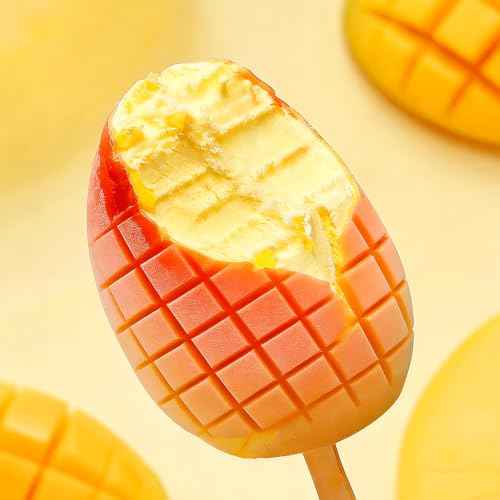 2Pack Mango Shape Silicone Popsicle Molds (8 Count)