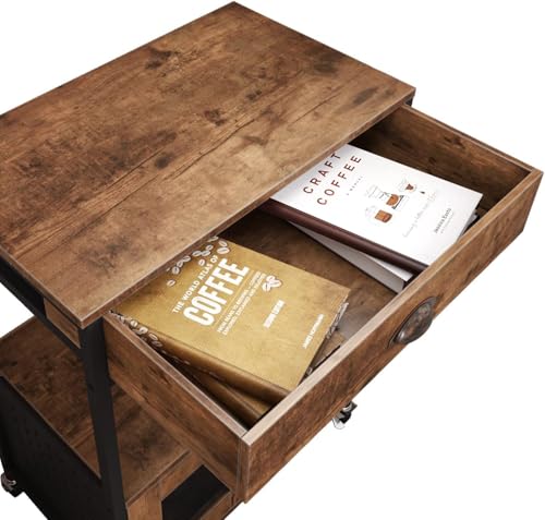 Coffee Bar Cart Cabinet