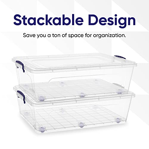 Storage Bins with Lids (2 Count)