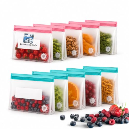 Reusable Food Storage Bags (10 Count)