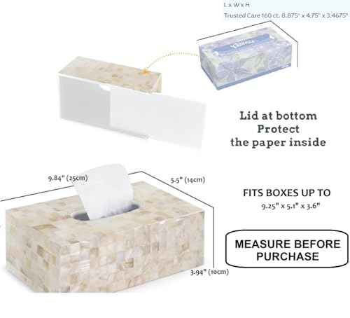 Handmade Mother of Pearl Tissue Box
