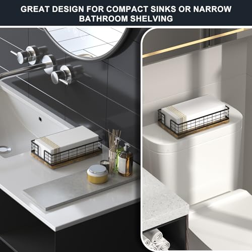 Guest Towel Holder Tray for Bathroom