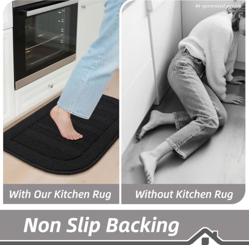 30x18 Inch Kitchen Rugs Non Slip Washable Kitchen Sink Rug