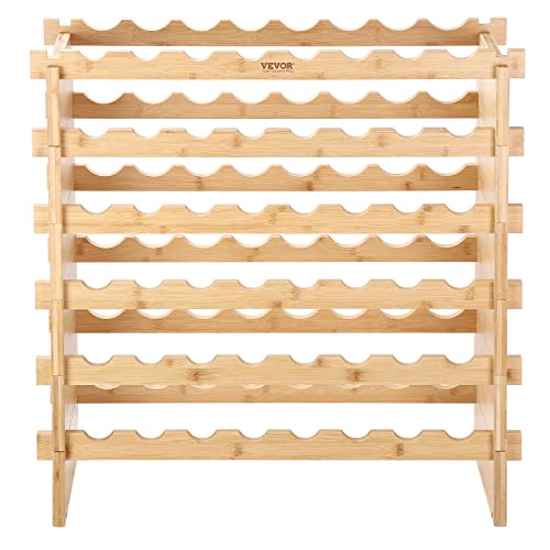 6 Tier 48 Bottles Stackable Modular Wine Rack (48 Count)