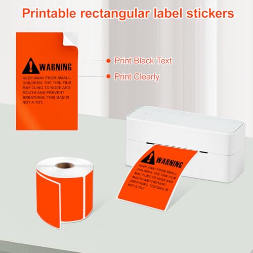3 X 5 Inch Printable Waterproof Rectangle Color Coding Labels
