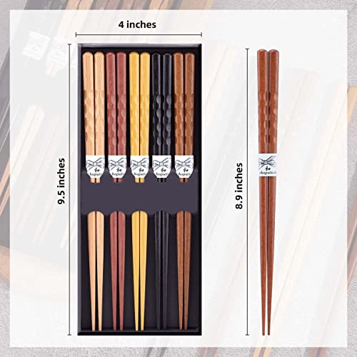 10 Pairs Set of Wooden Chopstick (10 Count)